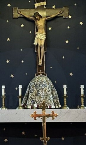 Crucifix and Tabernacle at St Alban's church